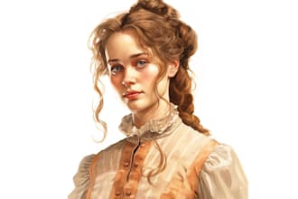 draw fantasy character art or portraits  illustrations