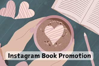 promote your book on my instagram and create book mockups