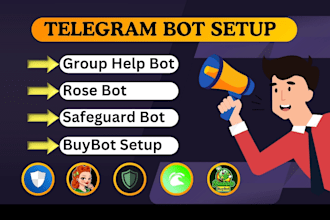 create group and setup professional telegram bot for your group