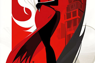 draw your oc in hazbin hotel or helluva boss style