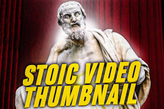 create stoic video thumbnail designs for youtube