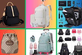 make any bag or backpack design with techpack for production and 3d modeling bag
