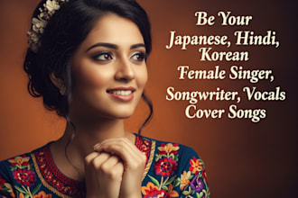 be your african, japanese, korean female singer, english vocalist and songwriter