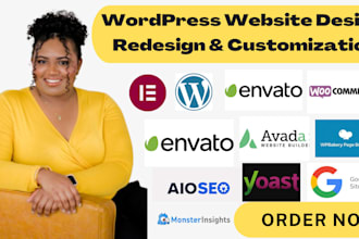 design, revamp or design wordpress, woocommerce HTML, CSS, elementor websites