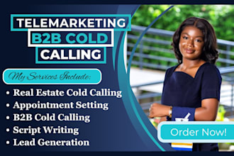 b2b cold calling real estate appointment setter telemarketing virtual assistant