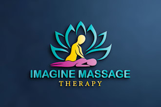 design massage therapy wellness spa skin care yoga logo