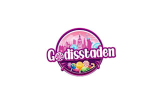 design playful candy city logo
