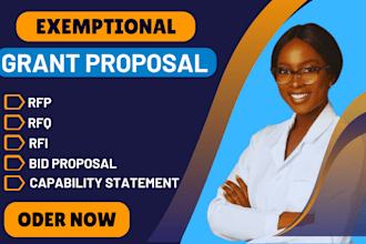 craft unique response to rfi rfp rfq grant bid proposal and capability statement