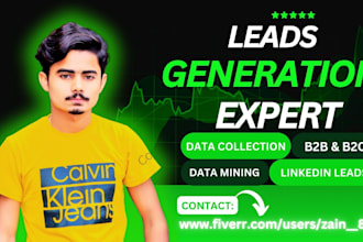 do lead generation, data collection, data mining extraction