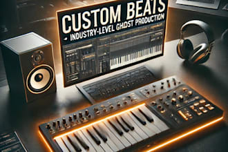 create industry level pop hiphop and custom beats as your ghost producer