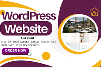 transform tattoo spa barbing salon beauty therapy website using wordpress cms