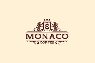 design unique monaco coffee logo