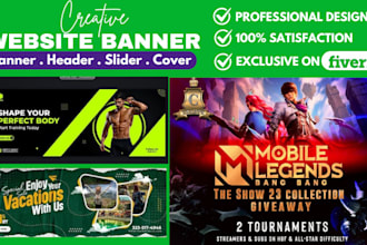 design a banner design advertising banner web banner design slider revolution