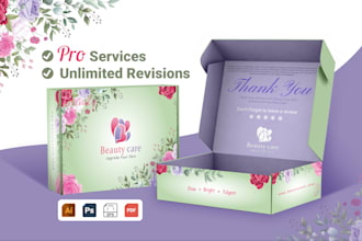 design mailer box, subscription box, rigid box and packaging box design with 3d