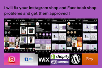 fix your instagram shop and facebook shop problems and get them approved