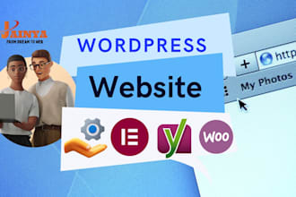 create clean and modern wordpress website for small business