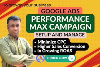 expertly setup performance max google ads campaign and management