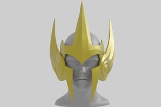do 3d mask helmet full knight amour wearable cosplay costume pattern for print