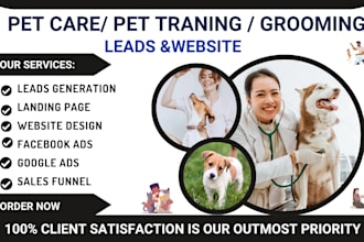 generate hot pet care leads leads, pet sitting, pet training, pet grooming leads