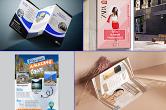 do trifold or bifold brochure or flyer that speak your brand