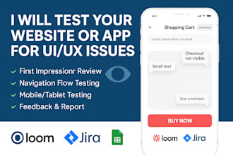 do detailed UI UX testing with well documented report and video feedback