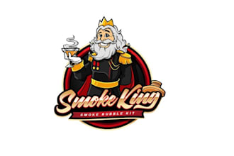 design unique smoke king logo