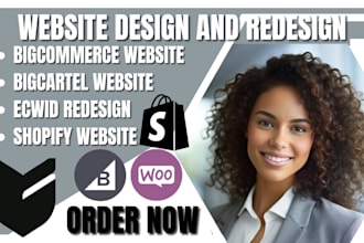 build bigcommerce website woocommerce redesign bigcartel ecwid store shopify pod