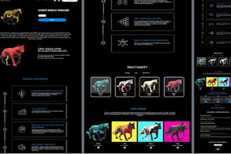create a professional gaming website, gaming landing page website for you