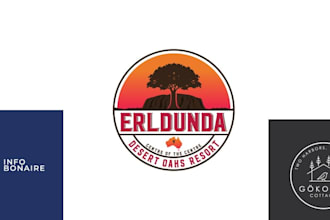 design logo for adventure, outdoor tour travel mountain fishing hunting camping
