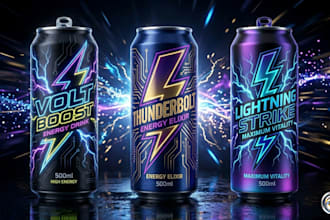 do beverage packaging juice label design energy drink can and soda label