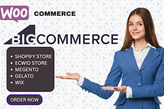 migrate, design and optimize your bigcommerce woocommerce or shopify store
