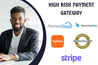 integrate high risk payment gateway, authorize dot net, payment cloud