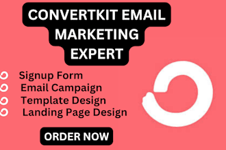 convertkit manager landing page newsletter automate campaign email template