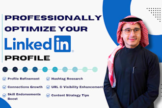 professionally create or optimize your linked in profile
