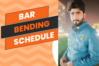 prepare rebar detailing and bar bending schedule for any project