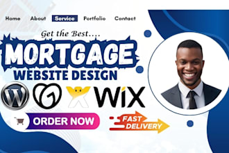 mortgage website, mortgage landing page, mortgage calculator, loan website, mca