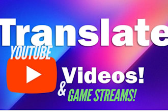 translate your youtube channel videos and games in spanish french german