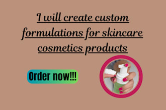 create custom formulations for skincare cosmetics products