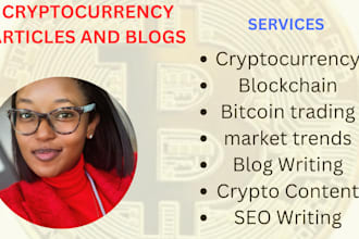 write SEO friendly cryptocurrency and blockchain articles