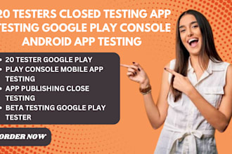 provide 20 testers for closed android app beta testing on google play console
