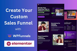 design sales page with elementor pro and optimize sales funnels with cartflows