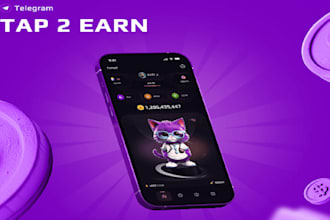 build telegram mini game, tap game, crypto app, crypto game