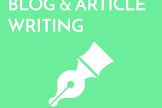 write blog and articles