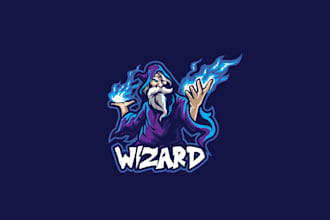 make memorable thrilling smoke wizard logo