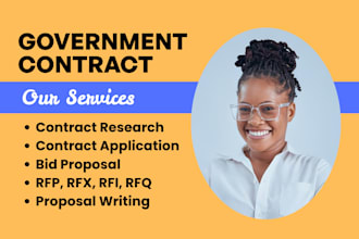 find rfp, rfi, rfq government contract write bid proposal grant proposal sam gov