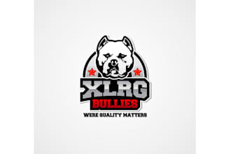 make captivating american bully breeder logo