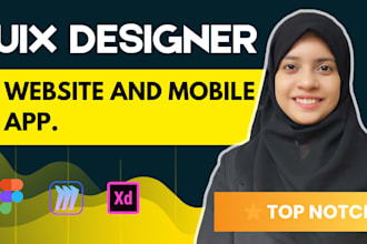 design your website or app as a professional UI UX designer
