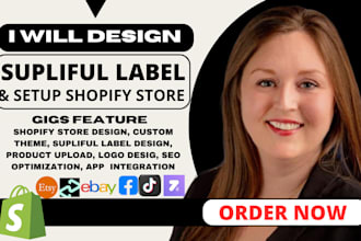 shopify dropshipping store add winning product supliful label design nfskin care
