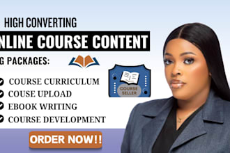 create online course content do development course upload writing curriculum