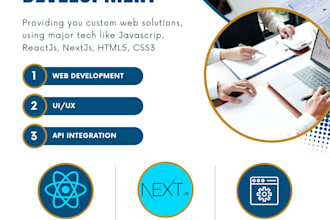 create or update website using reactjs